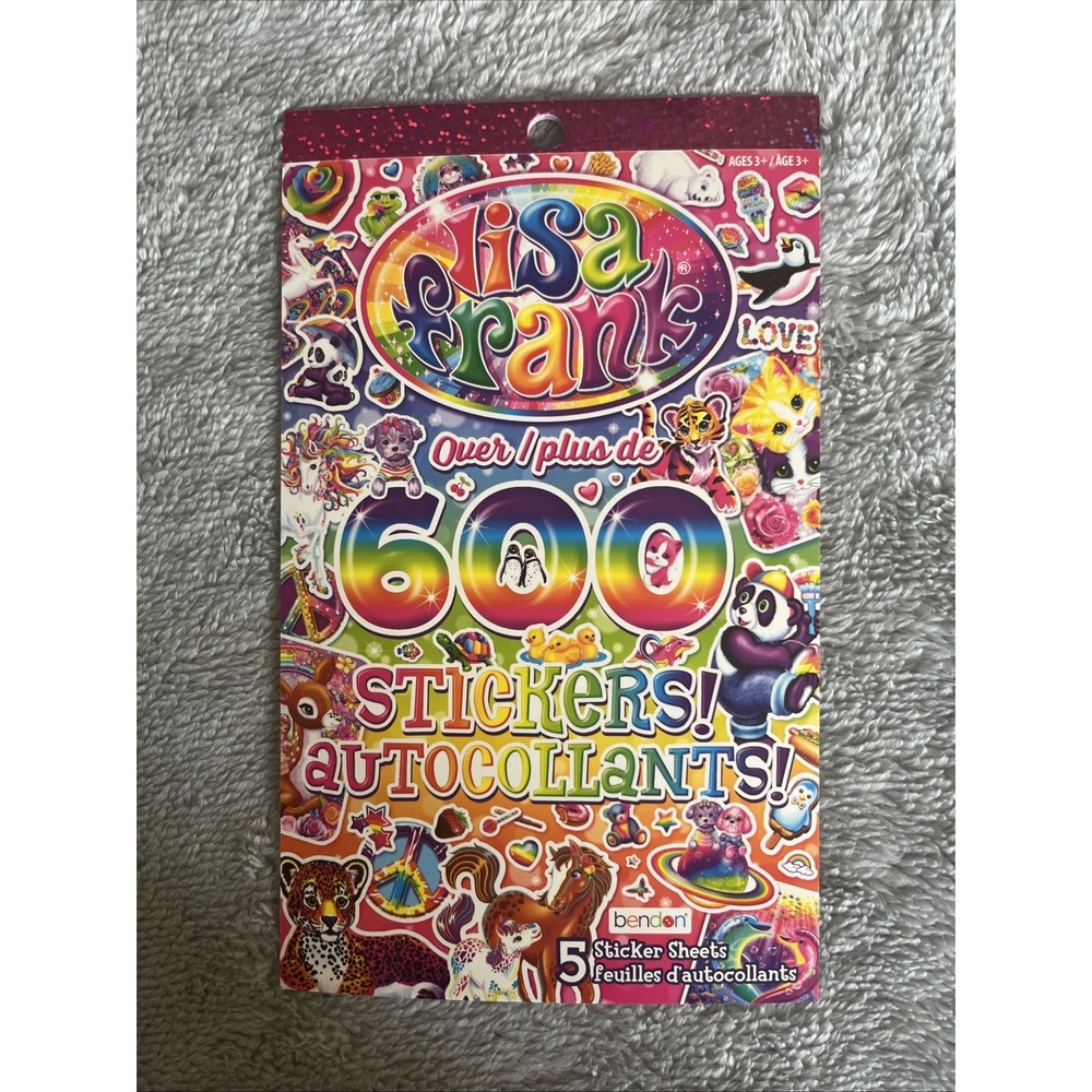 Brand New Lisa Frank Sticker Book 600+ Stickers